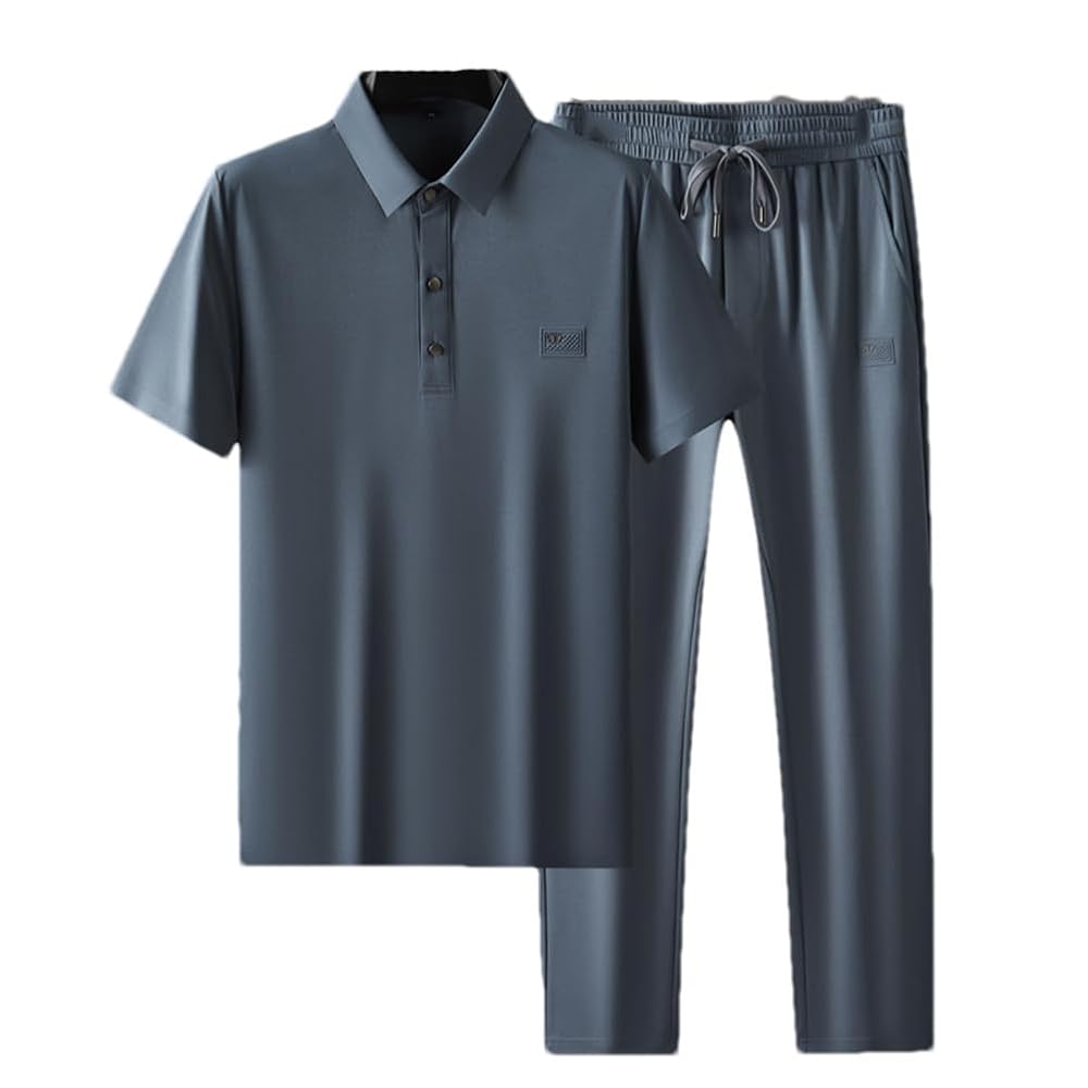 Amazon.com: Youllyuu Men's Summer Seamless Polo Shirts Sets